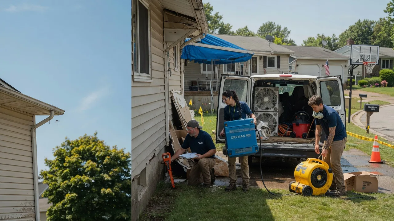 Ceiling Leak Cleanup in Miamitown, OH near me